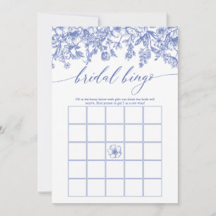 Convites Dusty Blue Floral Bridal Jogo de Chá de panela