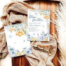 Dusty Blue Garden Tea Party Lemon Chá de panela