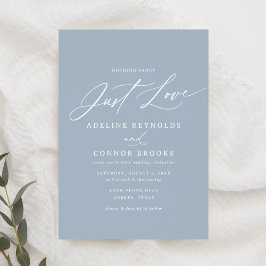 Convites Dusty Blue Nada Rico Apenas Adorando Casamento