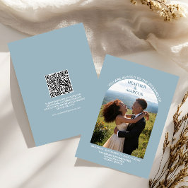 Convites Dusty Blue Photo Arch Wedding