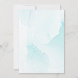 Convites Dusty Blue Watercolor Floral Boho