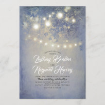 Dusty Blue Wedding | Luzes de cordas russas