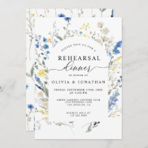 Dusty Blue WildFlowers Janto de ensaio Floral