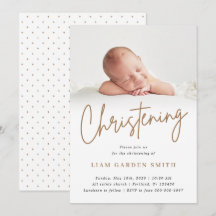 Dusty Cream Script Manuscrito Foto de Natal