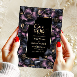 Convites Dusty Pink e Cinza Casamento Floral Salvem a Data