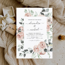 Dusty Pink Floral Eucalyptus Greenery Casamento In