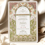 Convites Dusty Pink Marguerite Daisy Weding Art Nouveau Em<br><div class="desc">Este Rosa Dusty e o convite para Casamento vintage Daisy Art Nouveau de Alphonse Mucha está num design floral, romântico e caprichoso. Os florescimentos vitorianos complementam os tipos clássicos de arte deco fonts. Introduza as suas informações personalizadas e está concluído. Se você quiser alterar a design, clique no botão azul...</div>