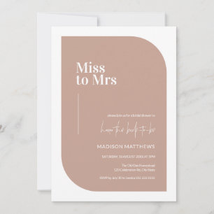 Convites Dusty Pink Minimal Srta. Sra. Chá de panela