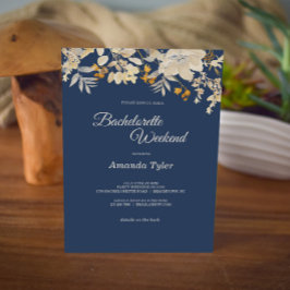 Convites Dusty Rosa Autumn Boho Bachelorette Weekend Invita