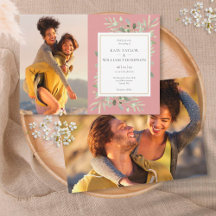 Dusty Rosa Botanical Greenery Fotos Casamento