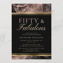 Dusty Rosa, negro Dourado, cinquenta e aniversário