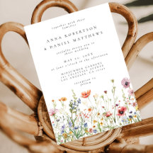 Dusty Rosa Wildflower Wedding
