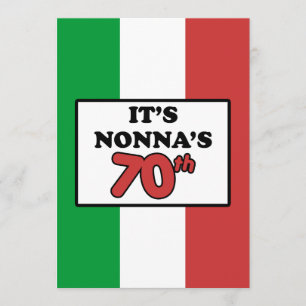 Convites É a 70 de Nonna Aniversário da Bandeira Italiana