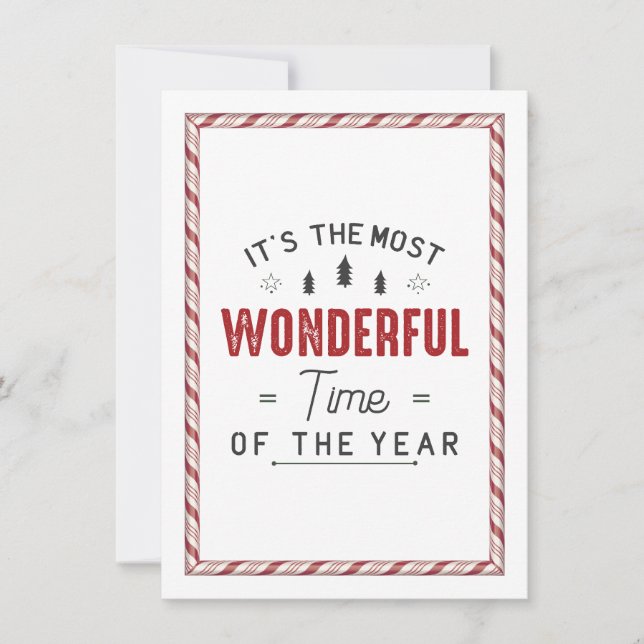 Convites É a época mais maravilhosa (Frente)