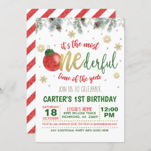 Convites É a época mais maravilhosa do aniversário do ano