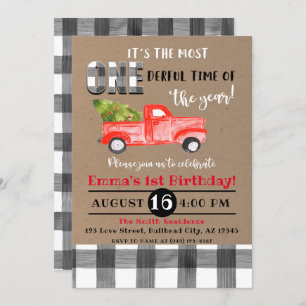 Convites É a época mais maravilhosa do ano do primeiro aniv