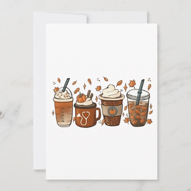 Convites É a Temporada de Latte Café com Tempero de Abóbora (Frente)