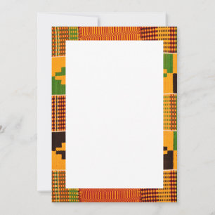 Convites e Anúncios com Impressão Africana