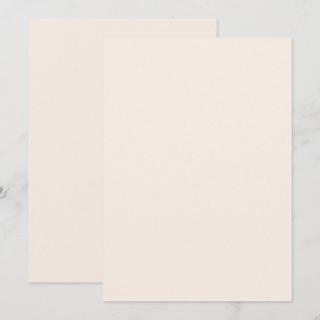 Convites e Anúncios Cor Sólida em Linho (Frente/Verso)