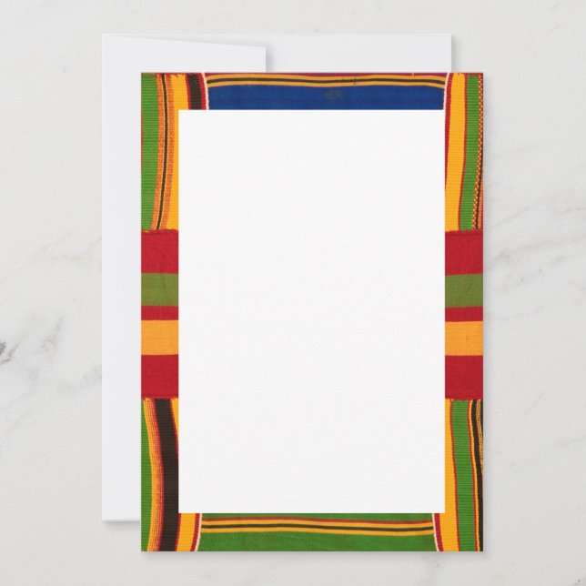 Convites e Anúncios de Impressão Africana (Frente)