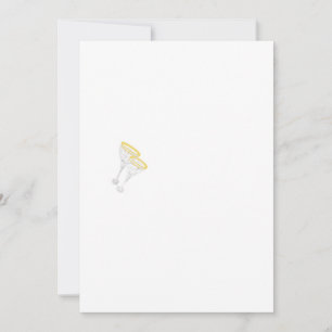 Convites e anúncios: Óculos de Champanhe