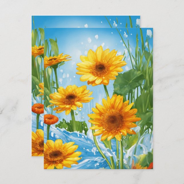 Convites e artigos de papelaria > Cartões de sauda (Frente/Verso)