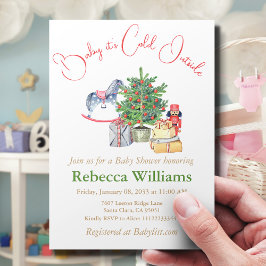 Convites É Chá de fraldas de presentes da árvore de Natal F