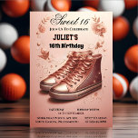 Convites É Chic Girl Sweet 16 Sneaker Ball 16th Birthday<br><div class="desc">Prepare-se para uma comemoração de na moda com o 16º Aniversário do 16º Aniversário do "It's Chic Girl Sweet 16 Sneaker Ball"! Este design de tendências, com tênis de na moda e elementos de chic, define o palco para uma celebração em moda. Encomenda agora e deixe as festividades de aniversário...</div>