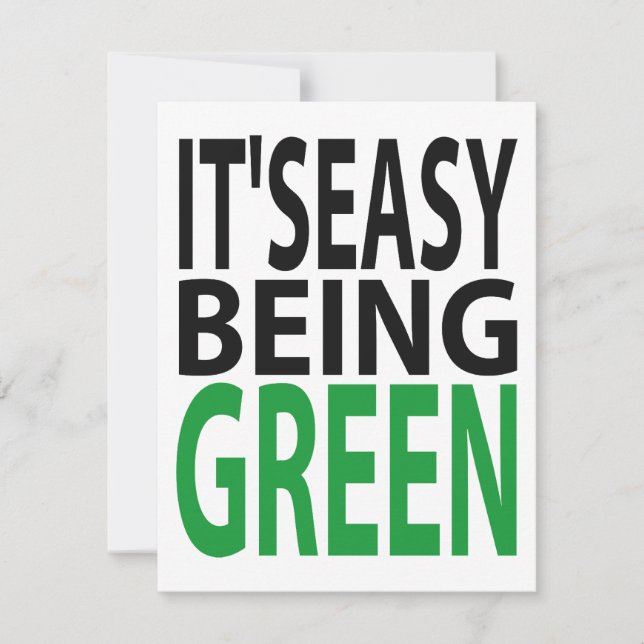Convites é fácil ser verde (Frente)