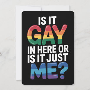 Convites É Gay Aqui Ou Sou Apenas Eu Engraçado LGBTQ