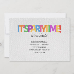 Convites É Hora da Festa