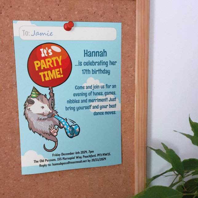 Convites É HORA DA FESTA Adicione seus detalhes (Criador carregado)