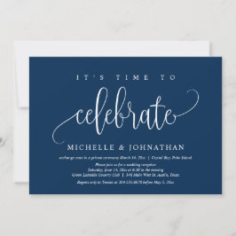 Convites É Hora de Celebrar, Festa de Casamento Intimista