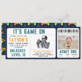 Convites É Jogo em Caveira - Festa de aniversário de Vídeo