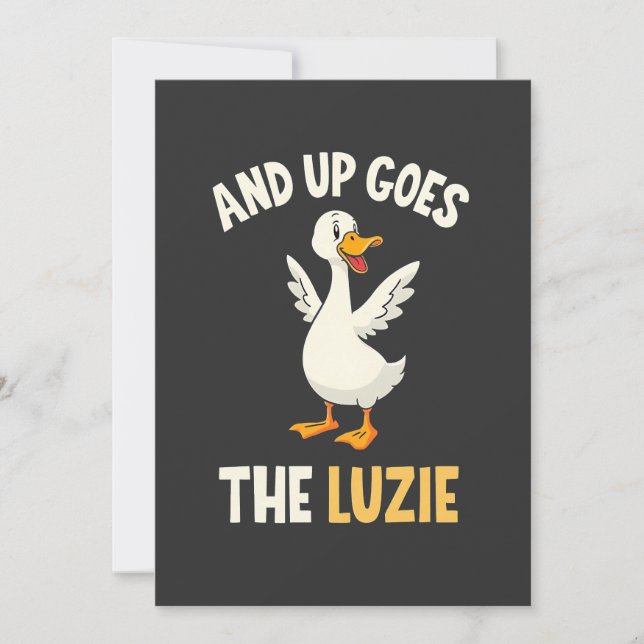 Convites E Lá Vai A Luzie Engraçada Pousada (Frente)