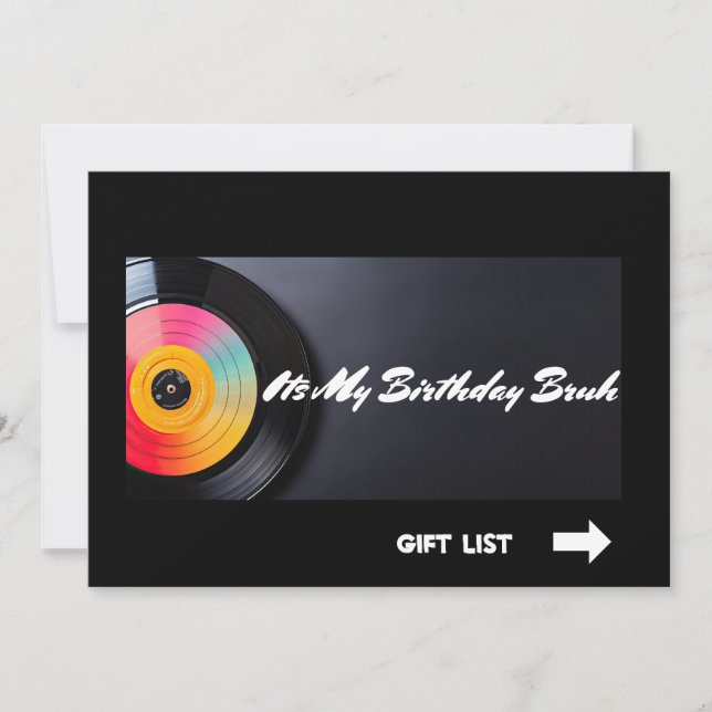 Convites É meu aniversário Bruh (Frente)