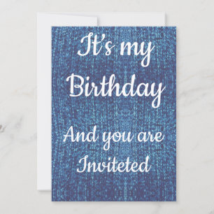 Convites É meu aniversário e você está convidado