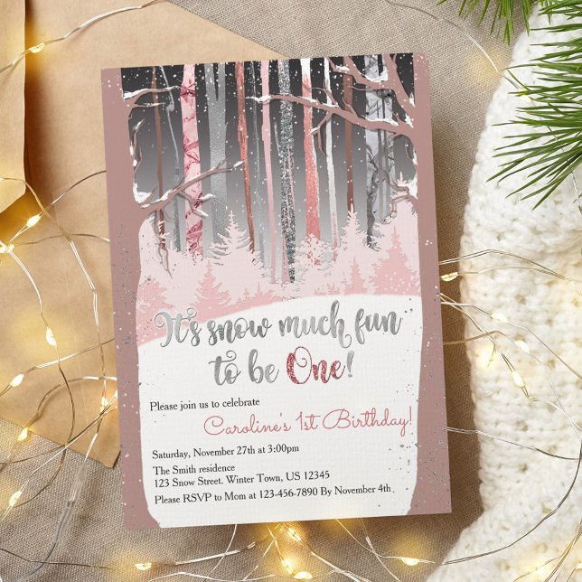 Convites É muito divertido nevar ser uma foto de cores muta (Criador carregado)