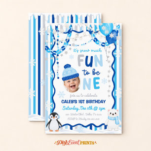 Convites É Muito Divertido Ser Um, Aniversário de Inverno A