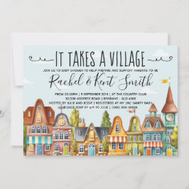 Convites É Necessário Um Chá de fraldas De Vila