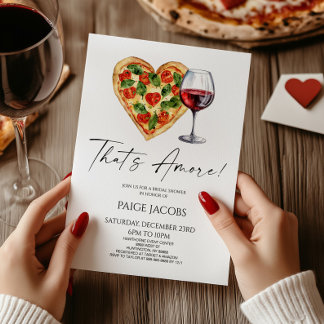 Convites É o Amore! Chá de panela De Pizza Italiana