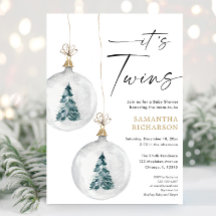 É o chá de fraldas de Natal dos Gêmeos