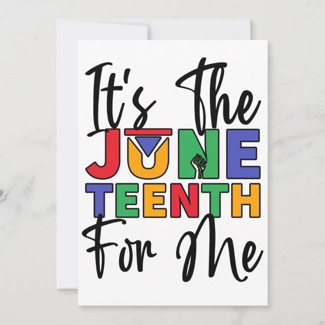 Convites É O Décimo Junho Para Mim Melanin Black Sista Bruh (Frente)