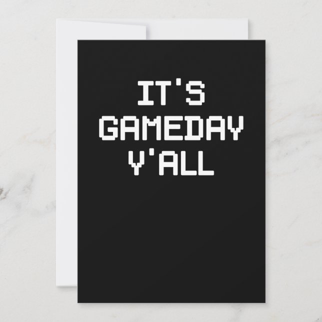 Convites É o jogo de futebol e jogos do Gameday (Frente)