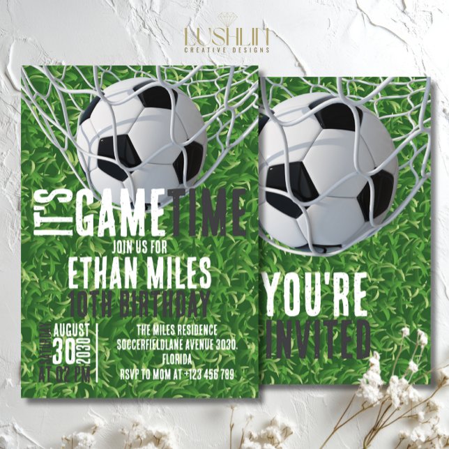 Convites É o jogo de futebol jogando futebol hoje à noite (Criador carregado)
