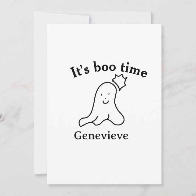 Convites É o nome da hora das bruxas, hora do fantasma negr (Frente)