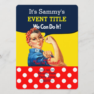 Convites É o seu suprimento personalizado do Rosie Party