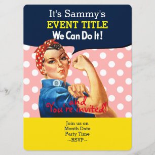 Convites É o seu suprimento personalizado do Rosie Party