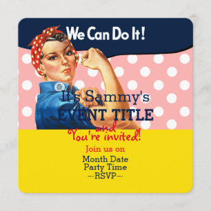 Convites É o seu suprimento personalizado do Rosie Party