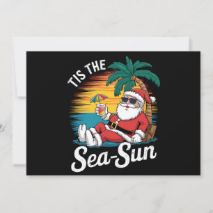 Convites É o Sol do Mar Natal Praia Natal de Verão em Julho
